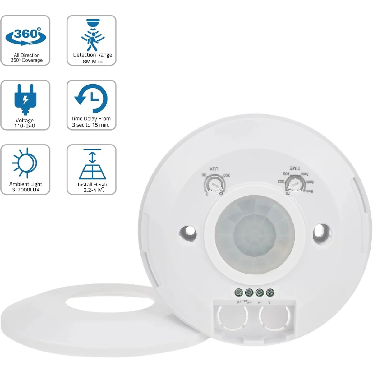 Ultralight PIR Motion Sensor 360° - Warranty 5 Years (ST05CA) - Image 4