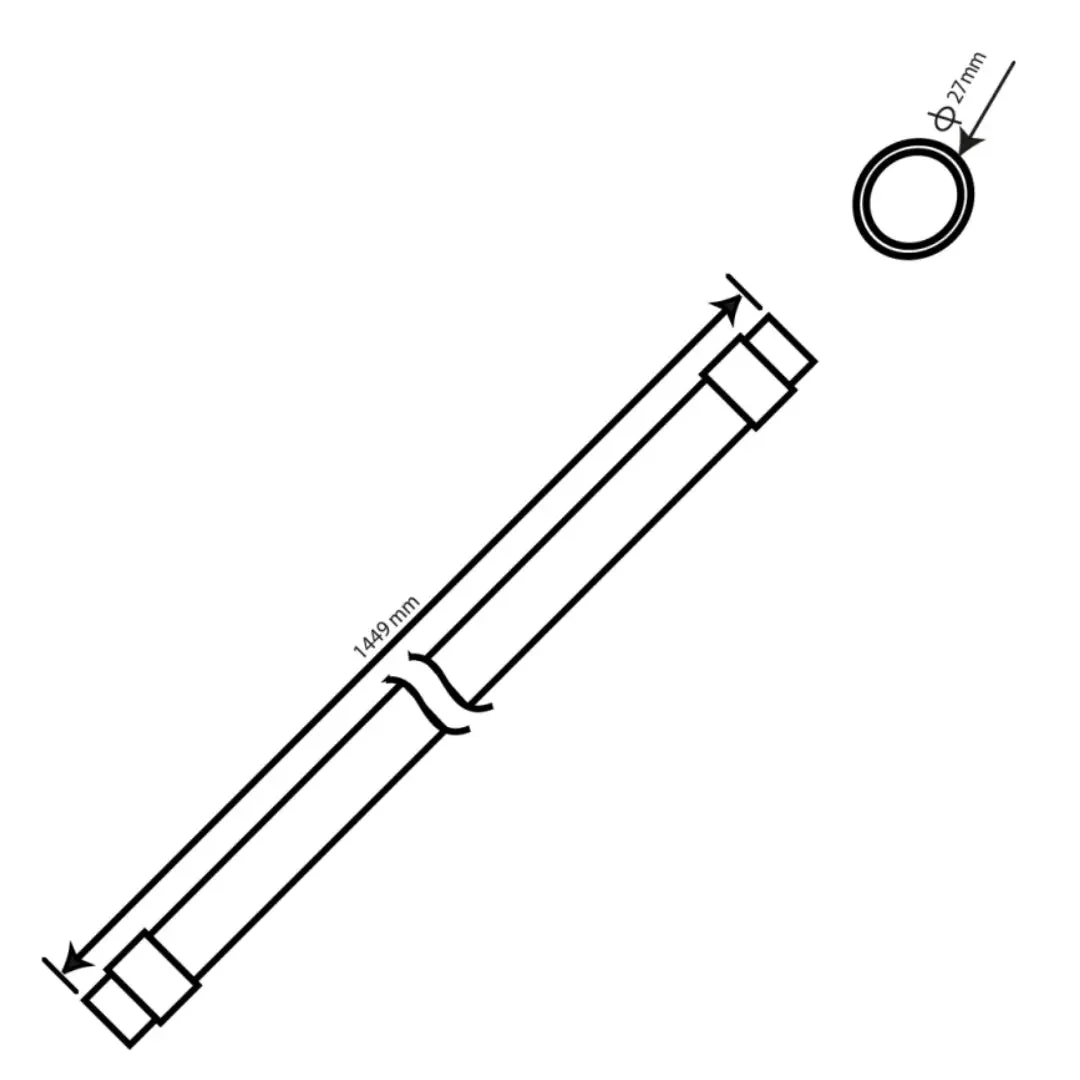1.4 Meter Tube Bulb 9W G13 Base Double End (UTL-850SG) - Image 6