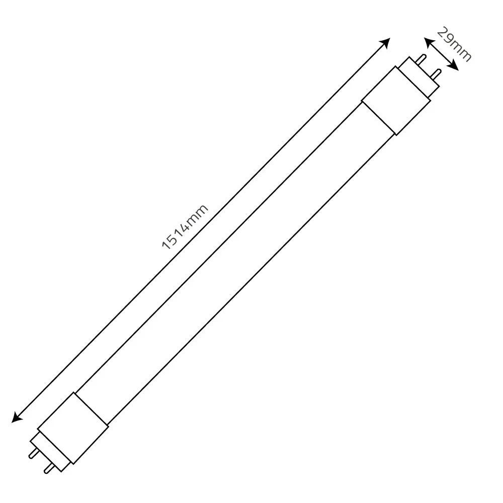 24W 1.5 Meter Tube Bulb G13 Base Double End (MT8T5) - Image 5
