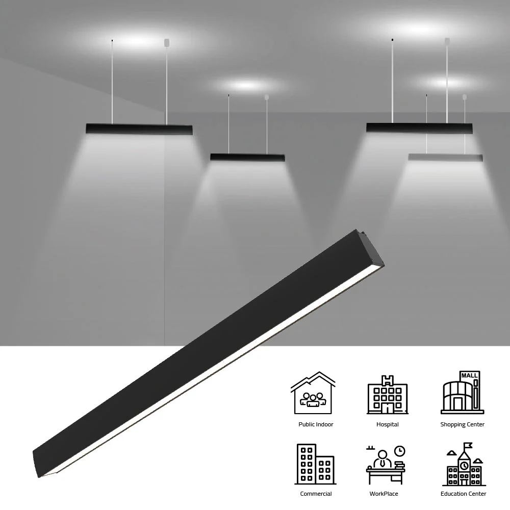 Ultralight 10W+40W Linear Pendant Light (BR6731) - Image 4