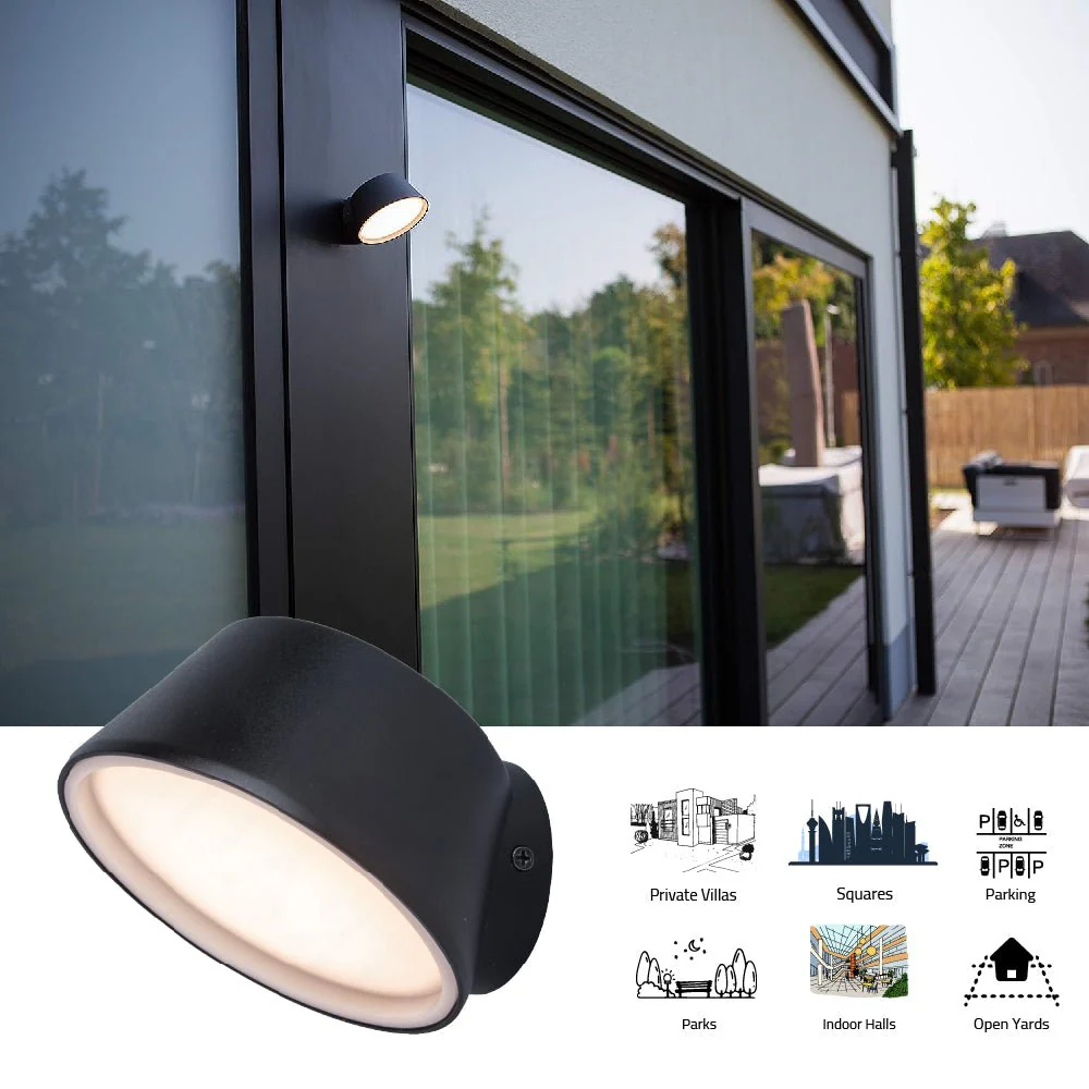 Ultralight 10W LED Wall Light IP54 - 3 Years Warranty (WL-GWL6710) - Image 4
