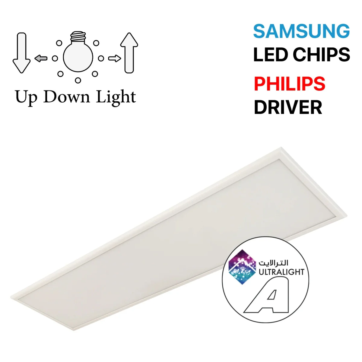 Ultralight 120x30 Up-down Panel Light - Modern Lighting (BR6740)