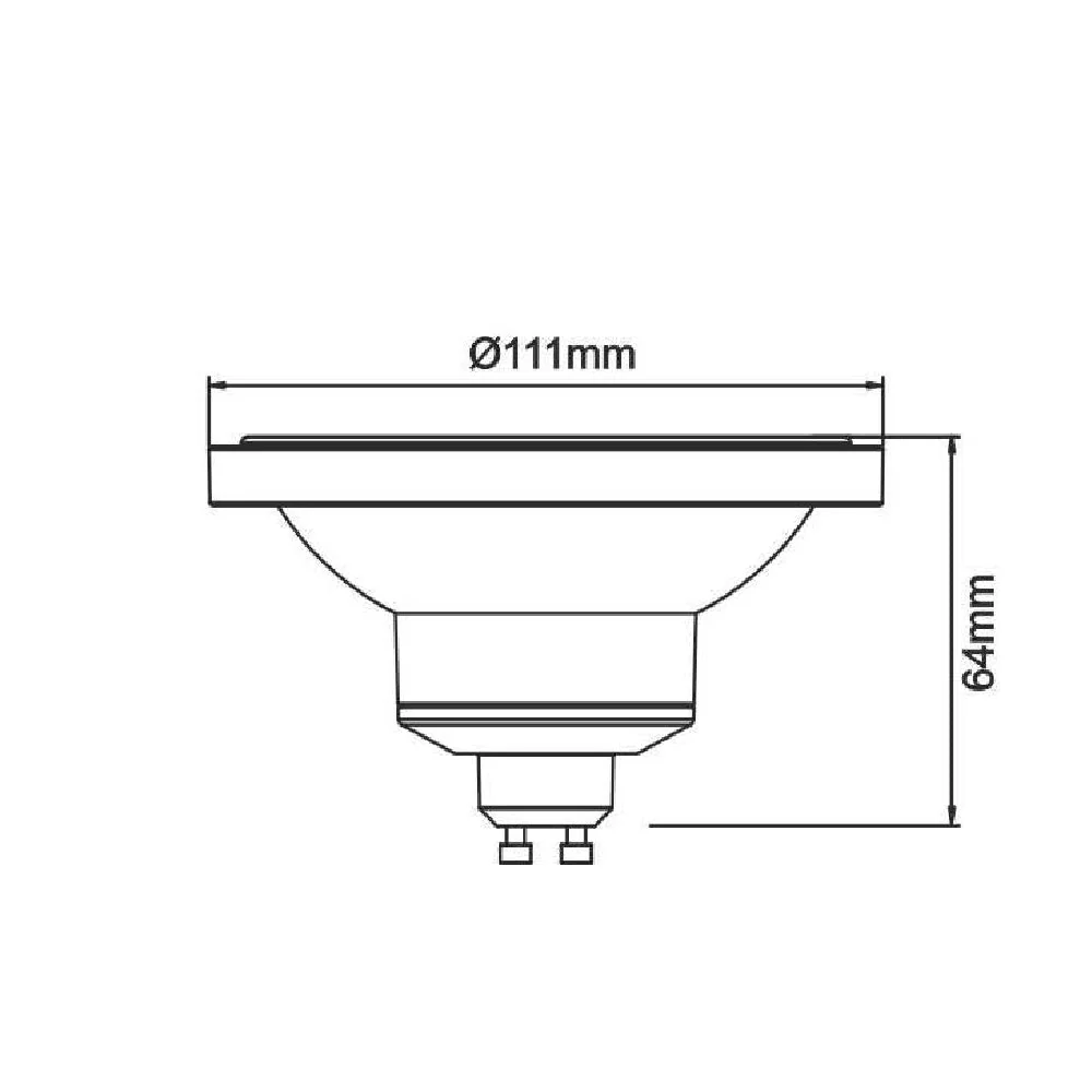 Ultralight 14W Bulb GU10 Base (AR111 Reflector) - Image 6