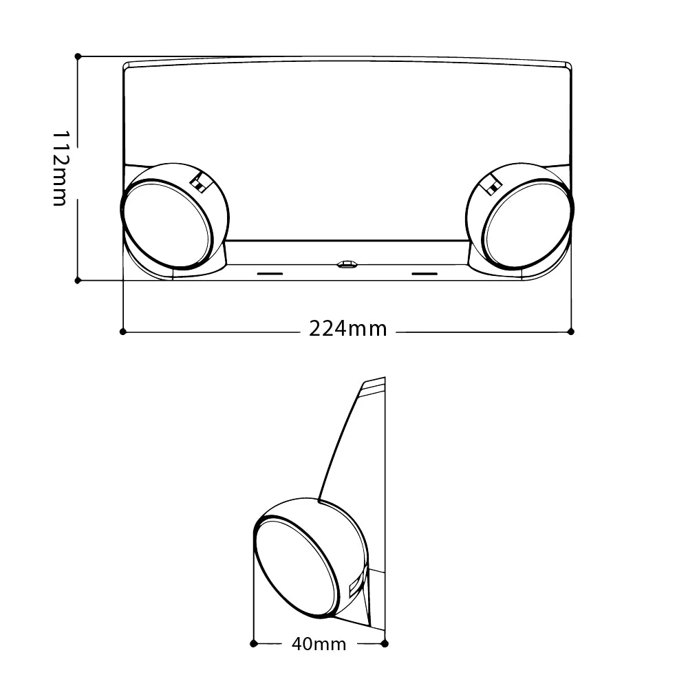 Ultralight 2W Emergency Light (CR-7032) - Image 3