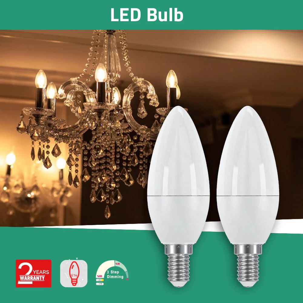 Ultralight 3 Step Dim Bulb E14 Base (UTLC600ST) - Image 2