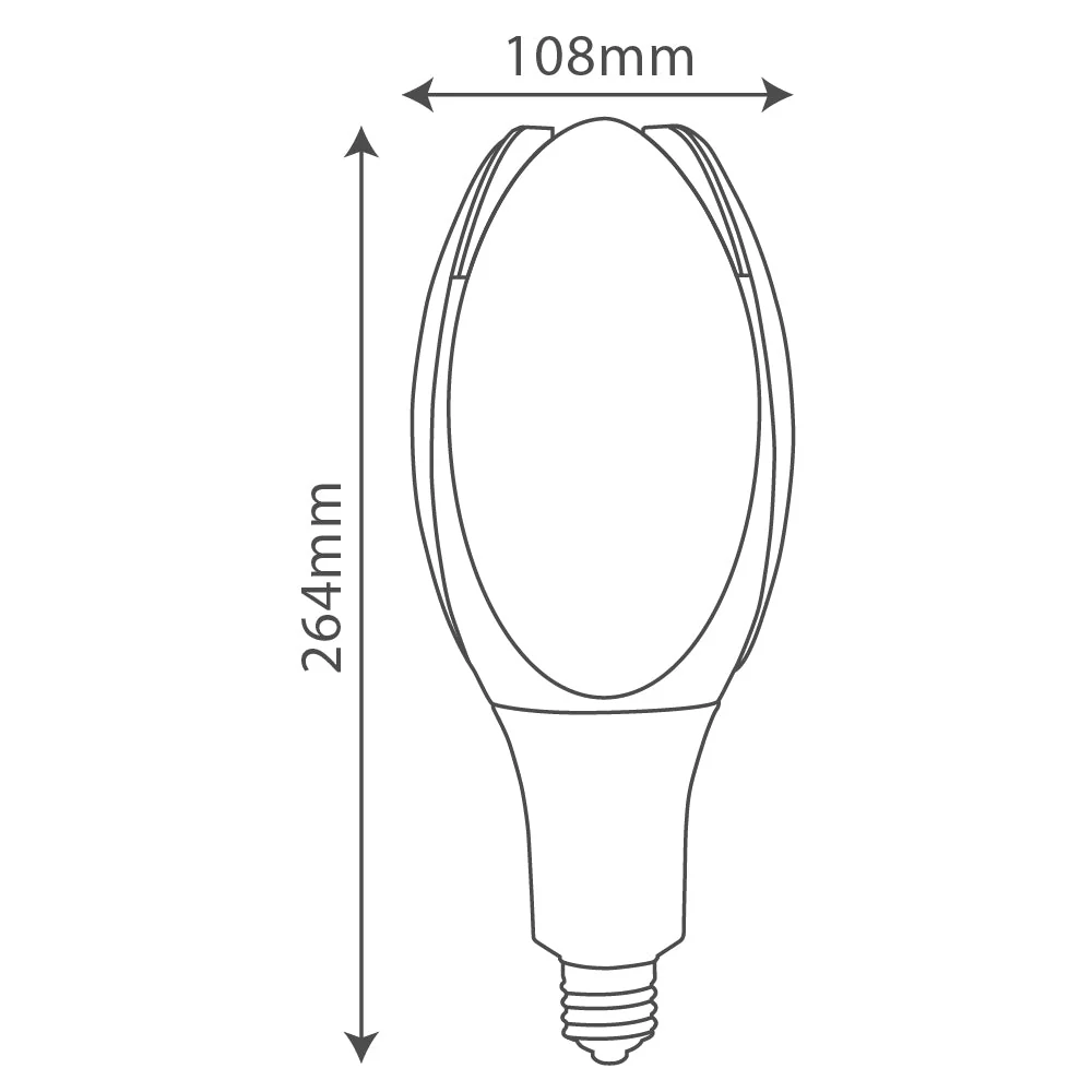 Ultralight 50W LED Bulb E40 Base (UTL-S2) - Image 2