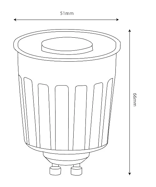 Ultralight 8.5W Bulb GU10 Base - CRI 95+ (UTL-M680ST) - Image 6