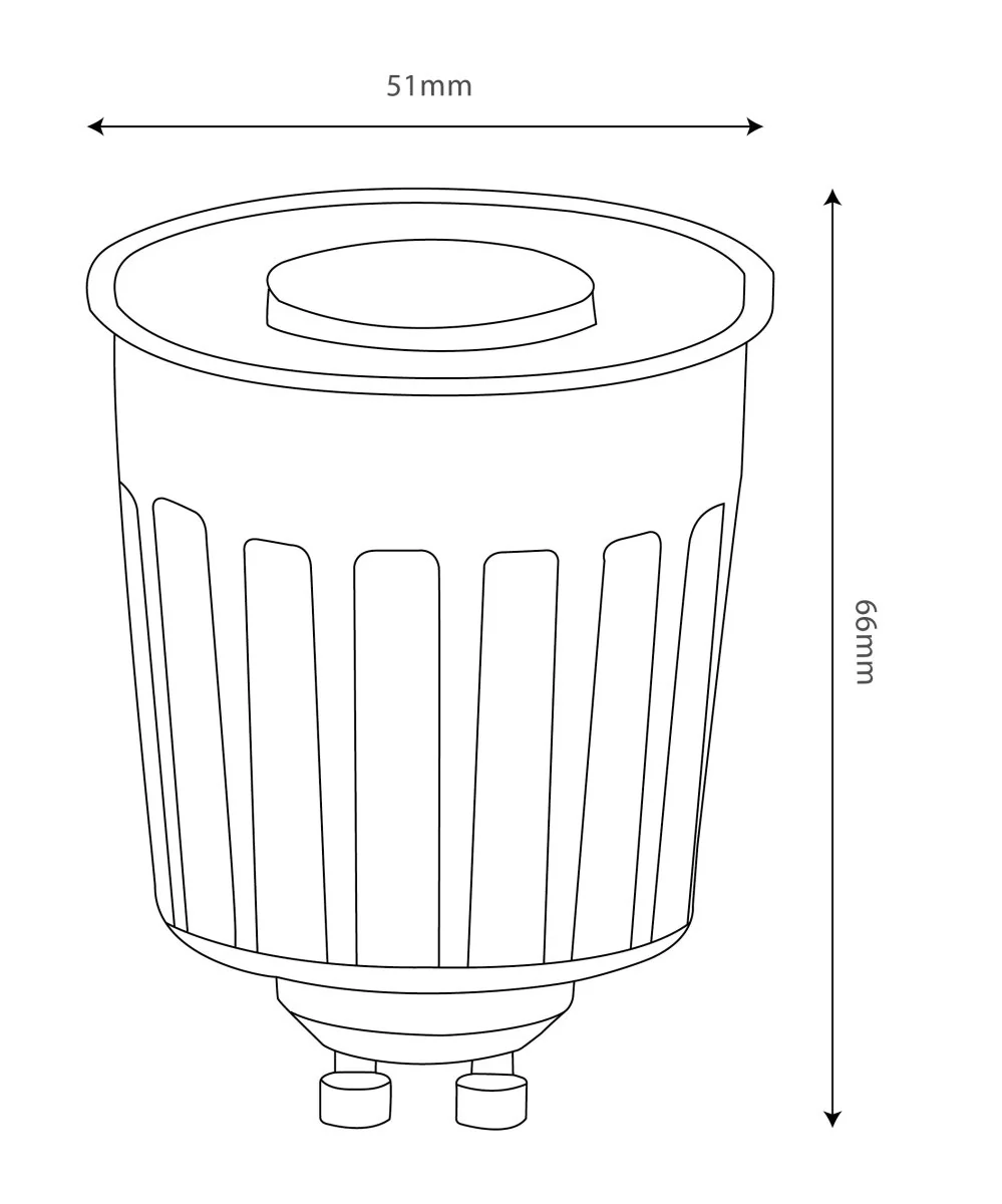 Ultralight 8.5W Dimmable Bulb GU10 Base (UTL-M680ST) - Image 6
