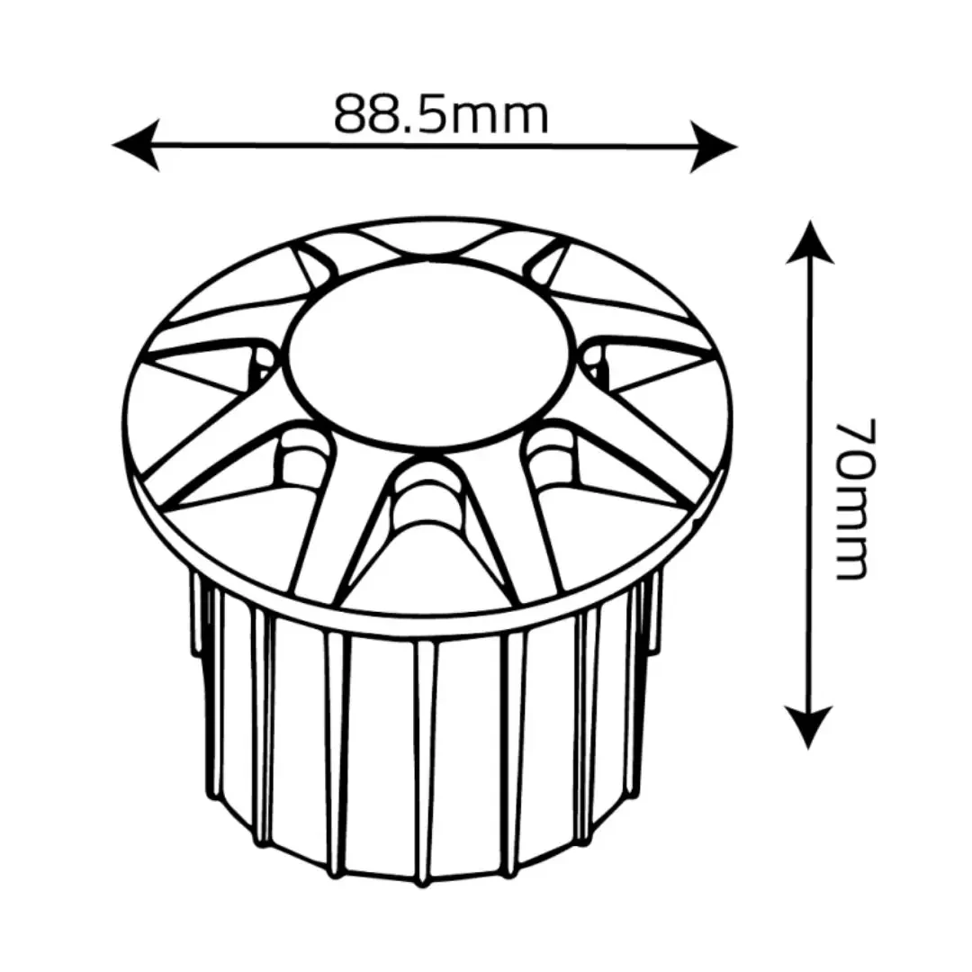 Ultralight 8 Sources Inground Light 3W 7Cm (BR7844-8) - Image 6