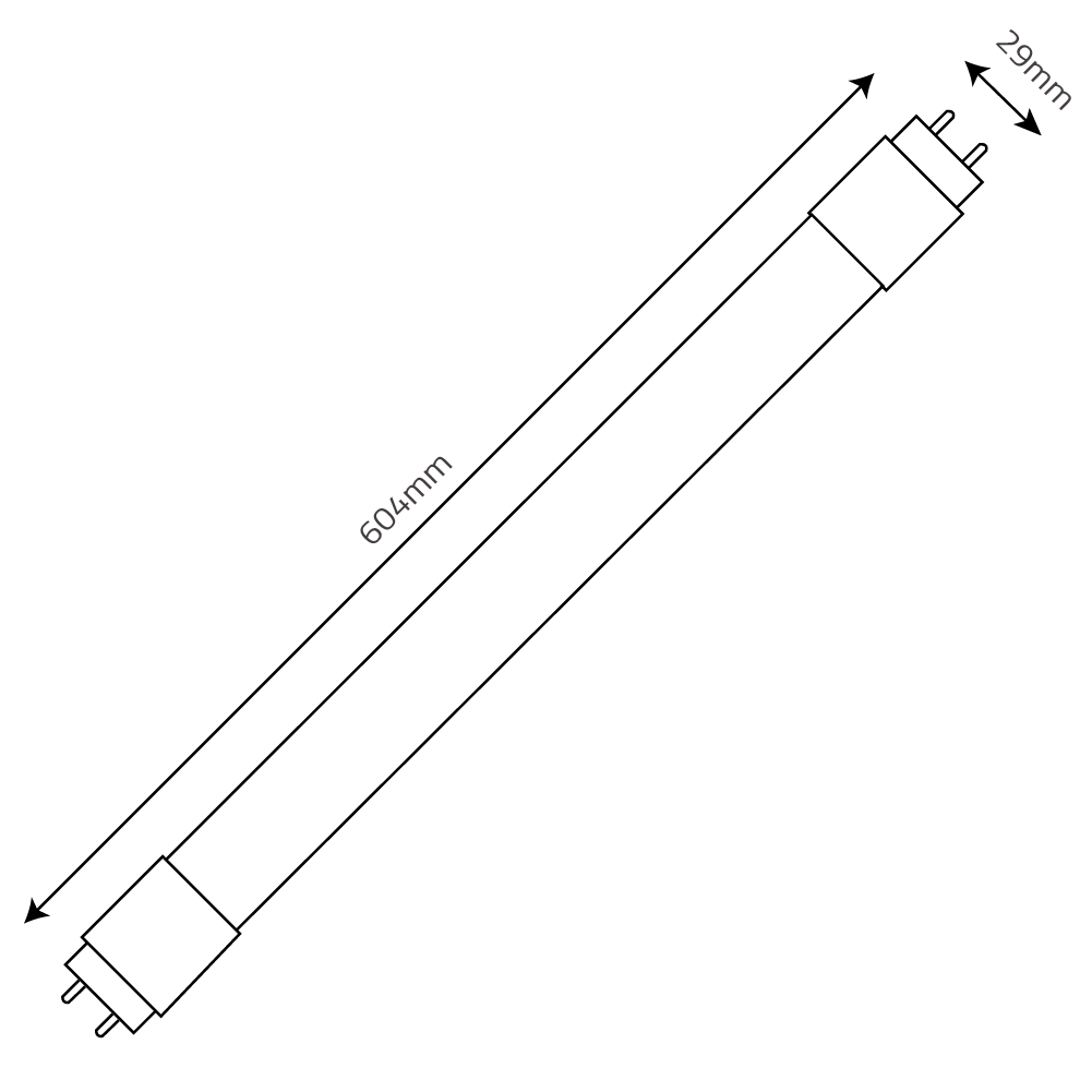 Ultralight 9W Tube Bulb G13 Base Double End (MT8T2) - Image 5