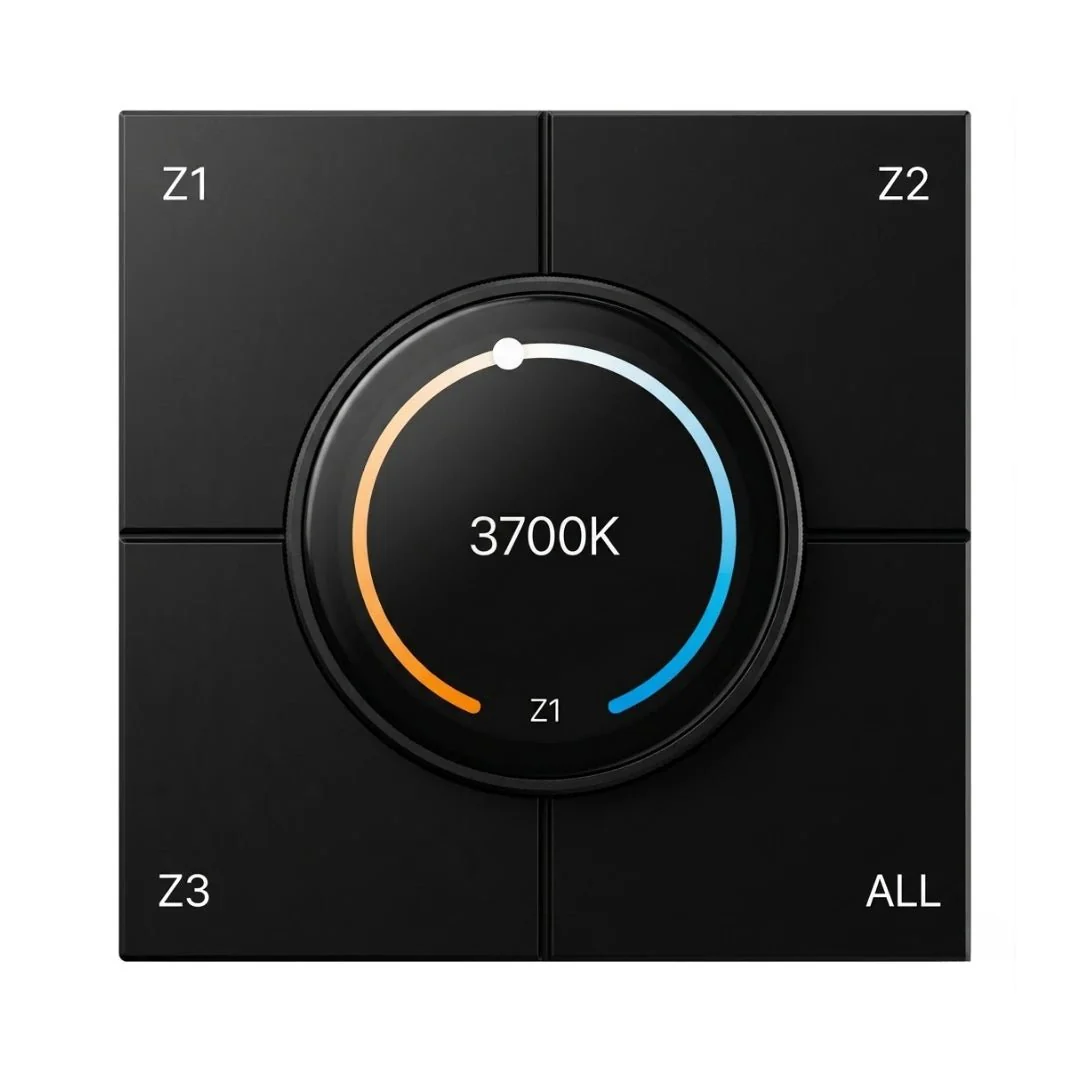Ultralight A-Z Smart Switch with Screen for Modern Smart Lighting (UL-AZ1002-LCD-PB)