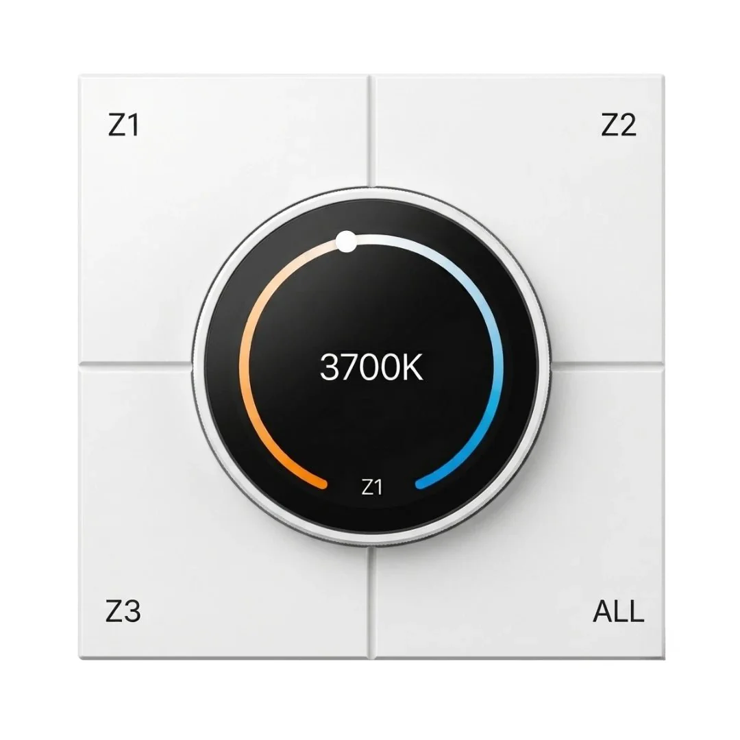 Ultralight A-Z Smart Switch with Screen for Modern Smart Lighting (UL-AZ1002-LCD-PB) - Image 2