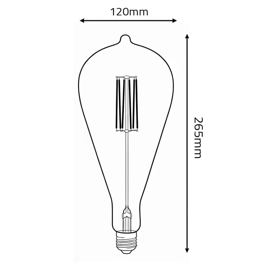 Ultralight A120 Decorative Bulb E27 Base (A120) - Image 4