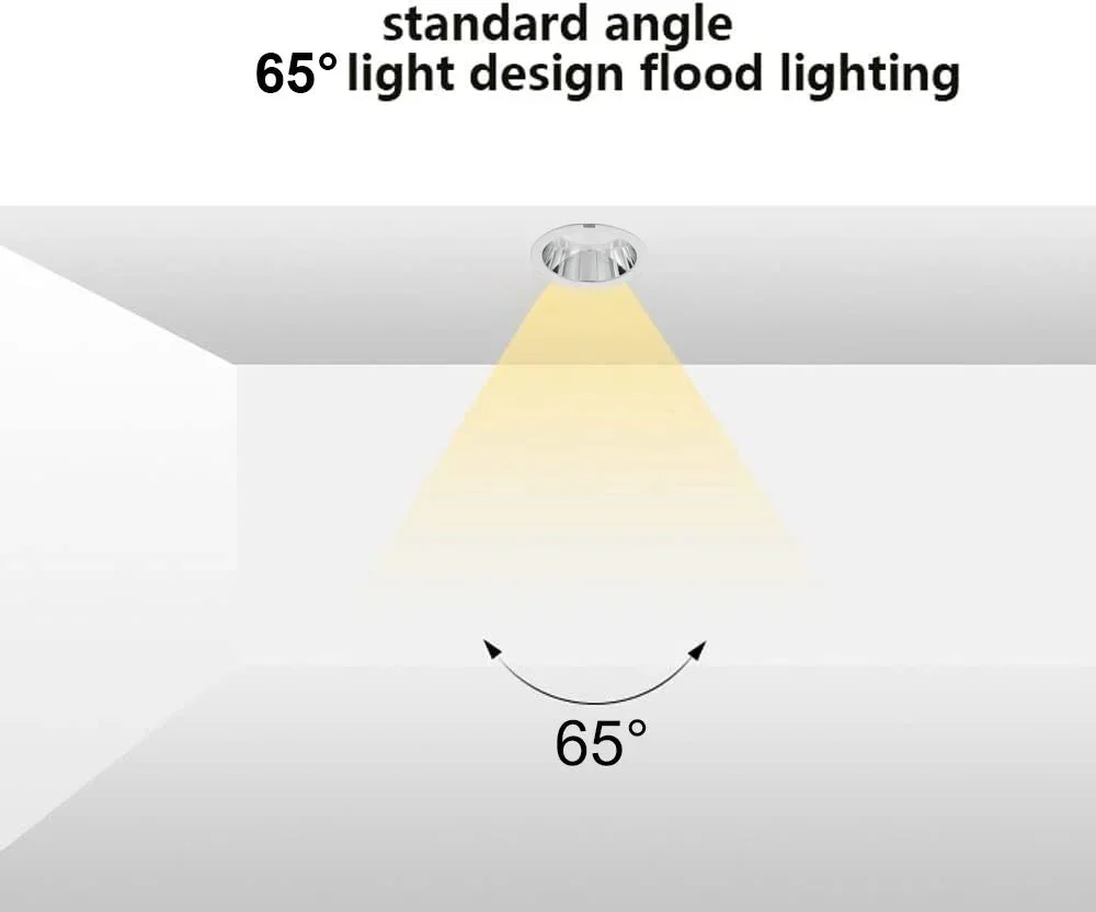 Ultralight Anti-Glare Recessed LED Downlight - Energy-Efficient Lighting (BR6228) - Image 4