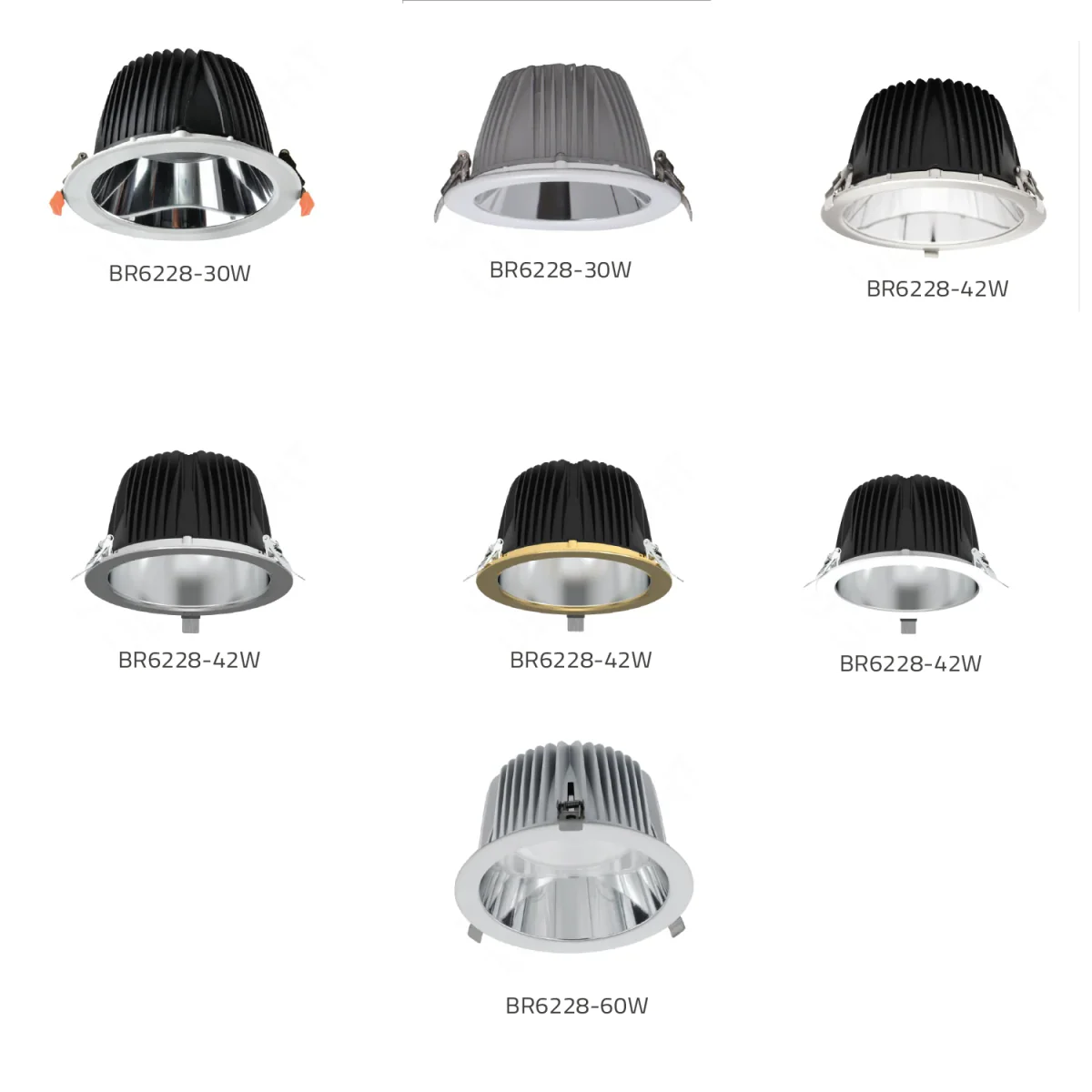 Ultralight Anti-Glare Recessed LED Downlight - Energy-Efficient Lighting (BR6228) - Image 9