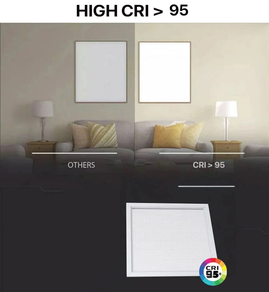 Anti-Virus Panel Light 60x60 with Prismatic Diffuser - 40W - CRI95 - IP65 (UTL-PL595IP65-4040) - Image 3