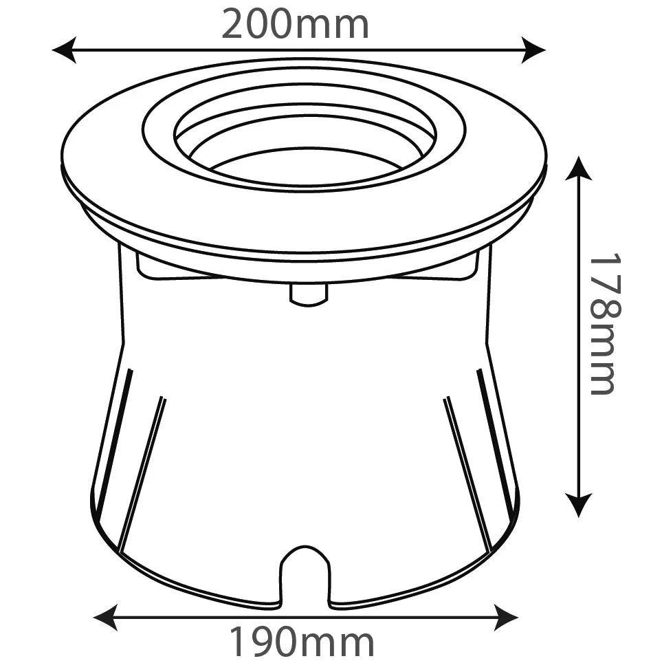 Ultralight Recessed  Inground Light IP67 AR111 /GU10/MR11 (BR7715) - Image 6