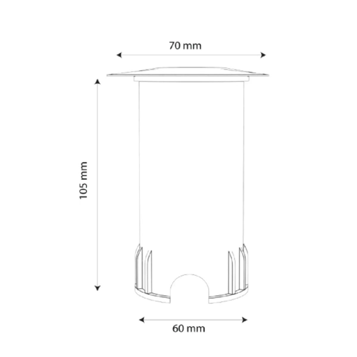 Ultralight Recessed  Inground Light IP67 AR111 /GU10/MR11 (BR7715) - Image 7