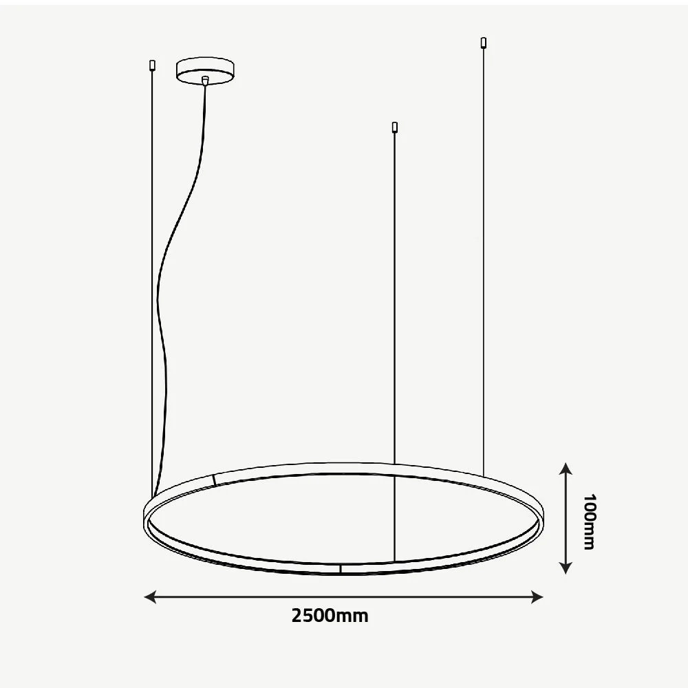 Ultralight Circular LED Pendant Light - Osram LED chips (BR6752) - Image 7