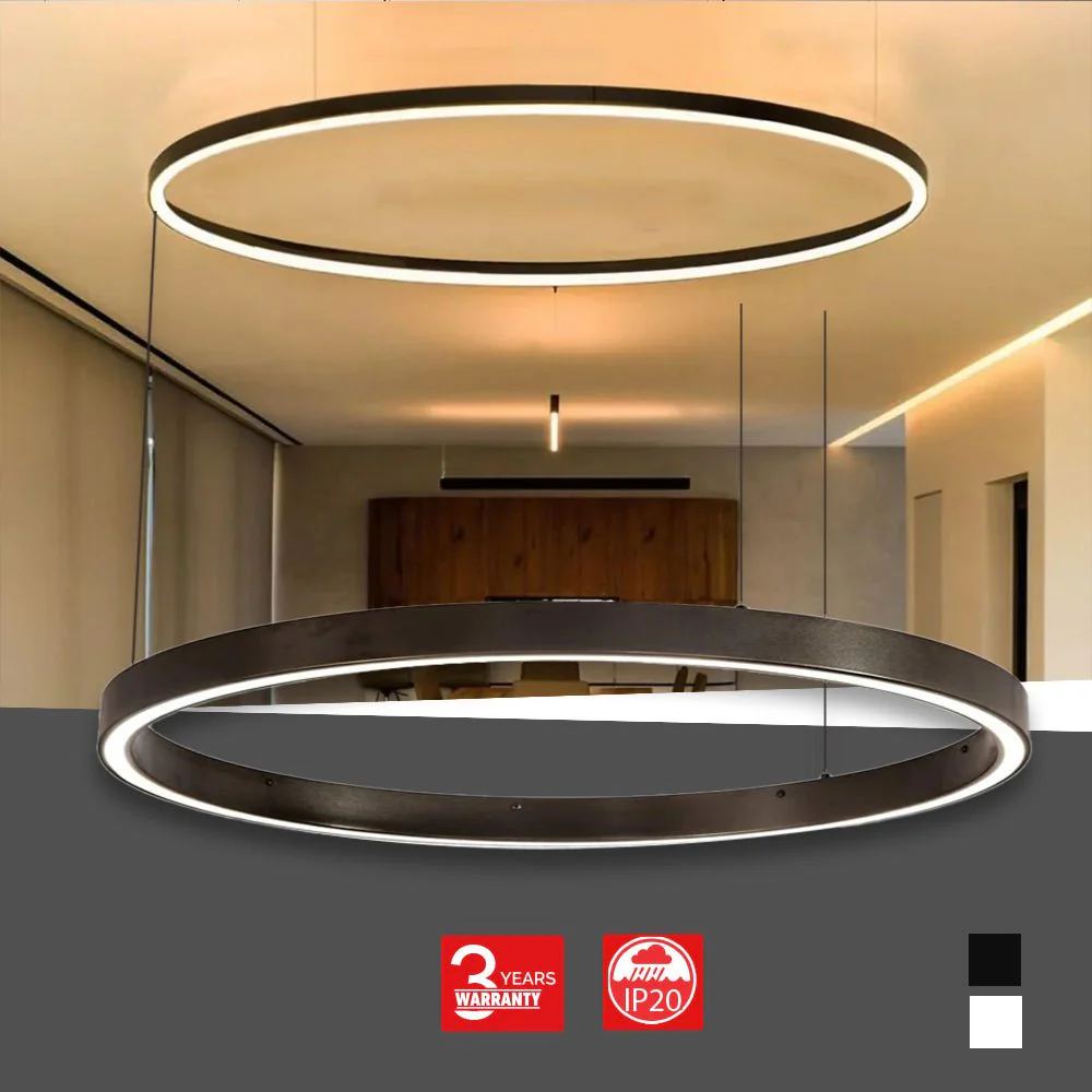Ultralight Circular LED Pendant Light - Osram LED chips (BR6752) - Image 8