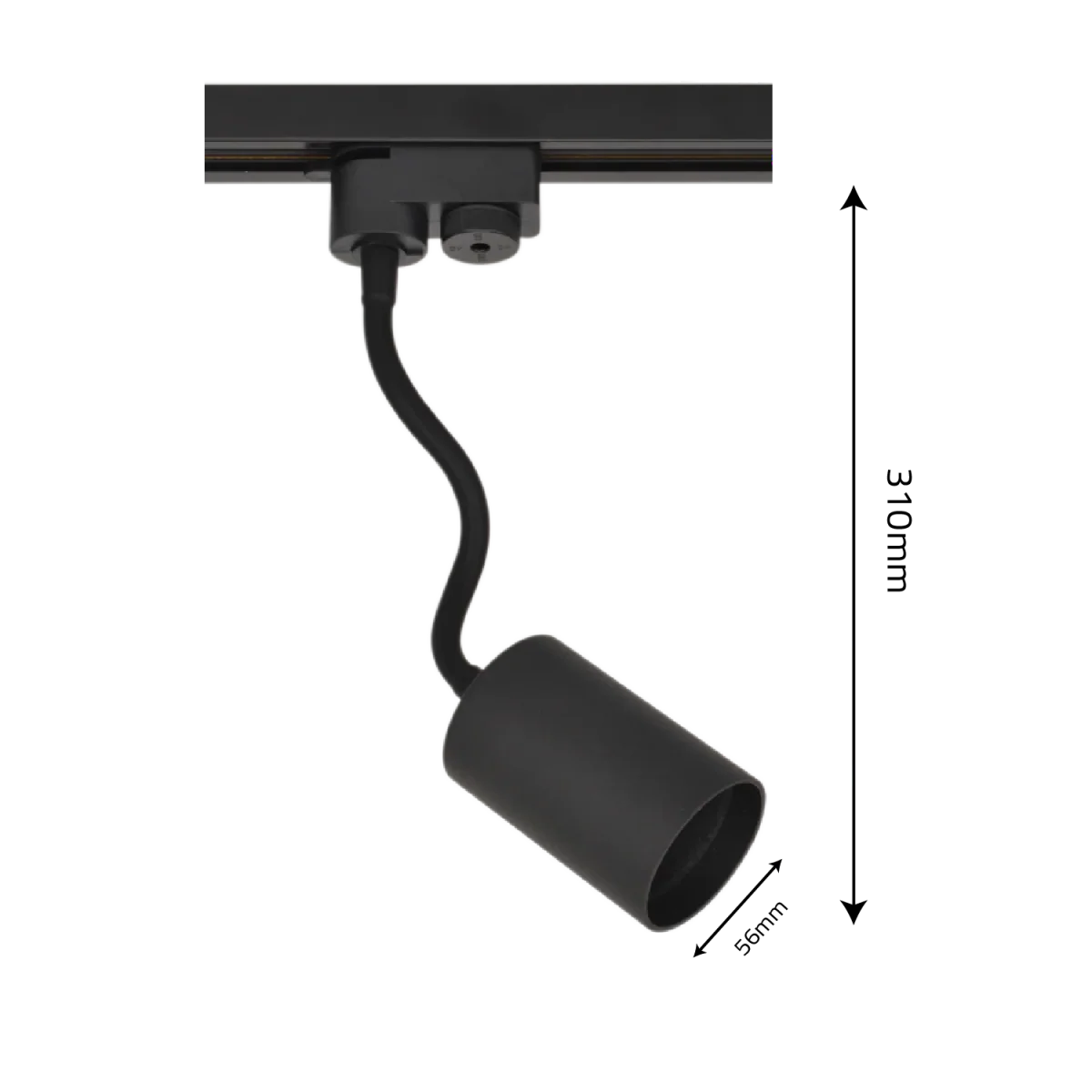 Ultralight Classic Track Light GU10 - Moveable Arm Indoor Spot Light (RB06-26GU-S) - Image 4