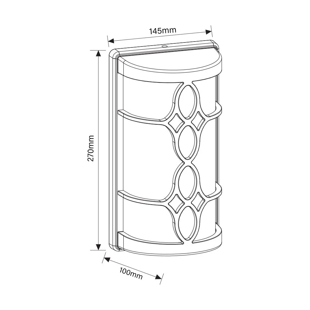 Ultralight Classic Wall Light E27 Base IP54 (200112) - Image 4