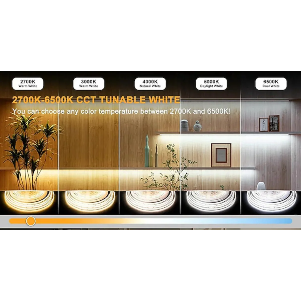 COB LED Strip Light 24V 10W/M - 5 Meter & CRI>95 (FPC-COB -320P) - Image 5