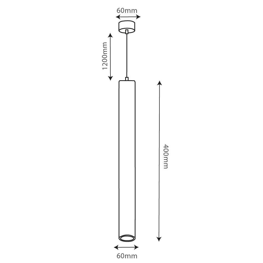 Ultralight Cylinder Pendant Light (ZG-H2022) - Image 6