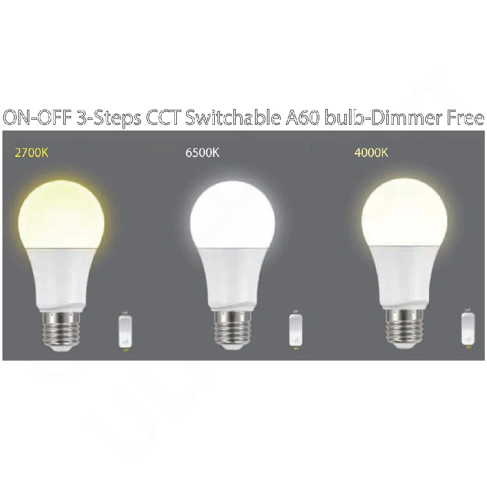 Dimmable LED Light Bulb 8W - 3CCT Light & SASO A (UTL806-3CS) - Image 8