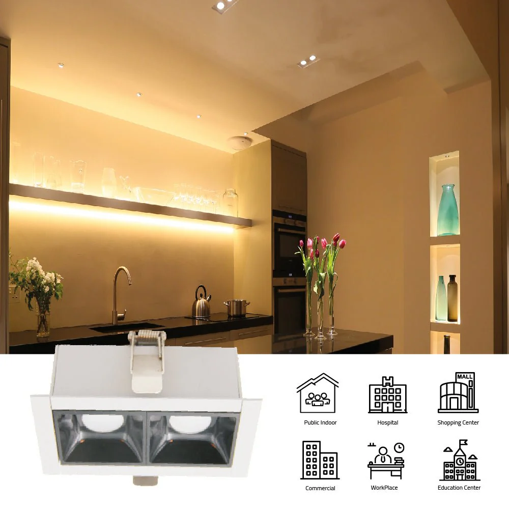 Ultralight Dual Ceiling Light 10W Indoor – Stylish and Powerful Lighting (BR6709R-2) - Image 2