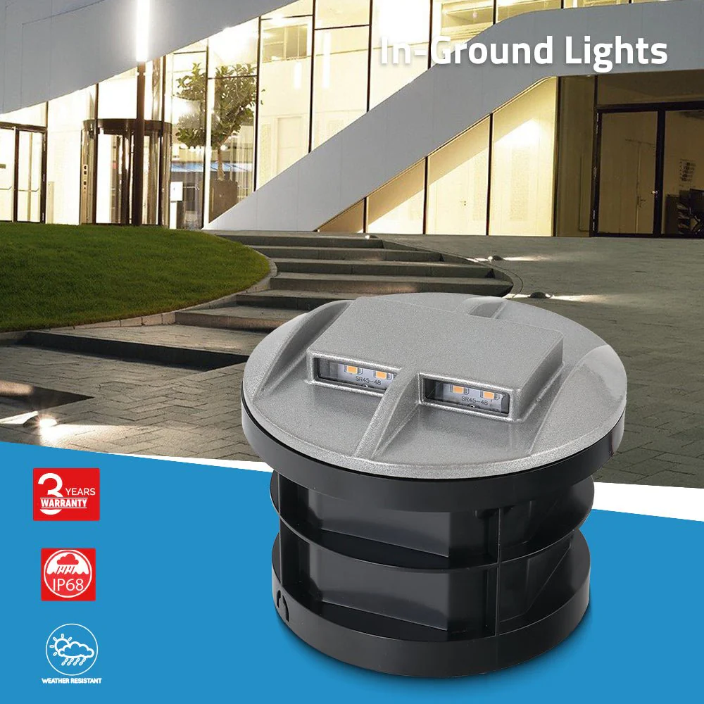 Ultralight 4-Sided Inground Light 4W - Weather-Resistant Design (RS48) - Image 5