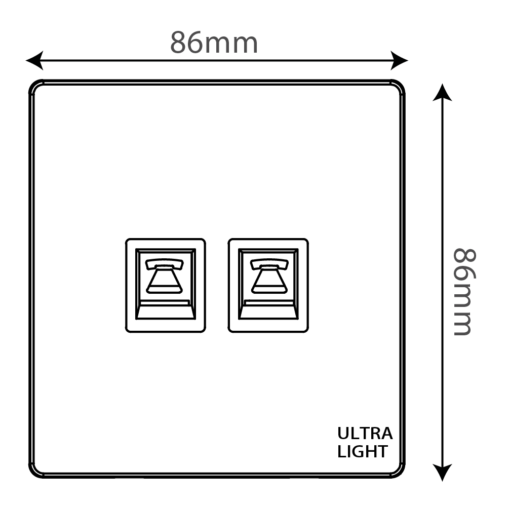 Ultralight Dune Double Telephone Port (B12-022) - Image 4