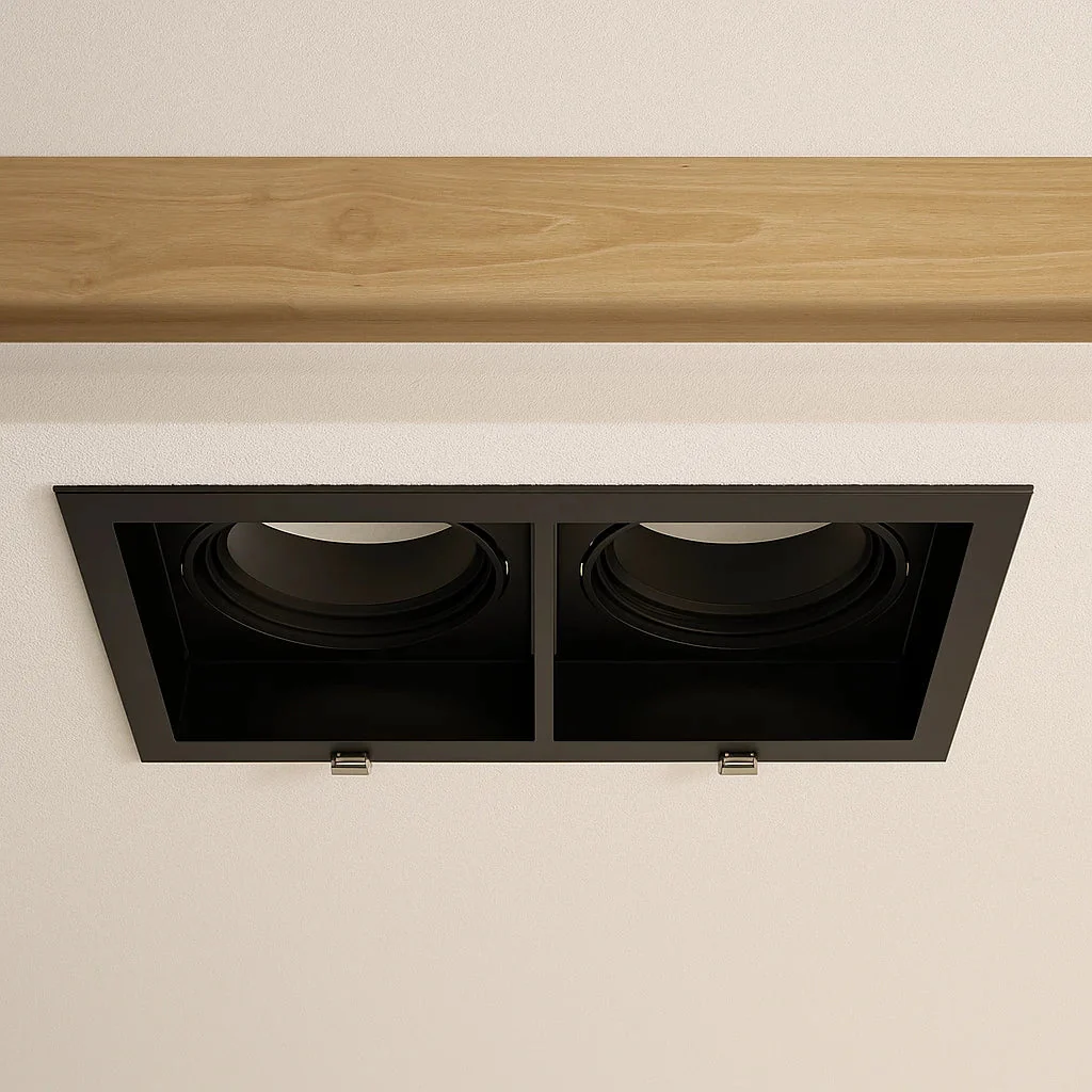 Down Light Frame GU10 (BR265-SQ) – Recessed Ceiling Frame & Square Design - Image 5