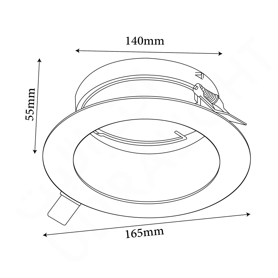 LED Downlight Light AR111 14cm (BA208-RD) - Modern Ceiling Light - Image 8