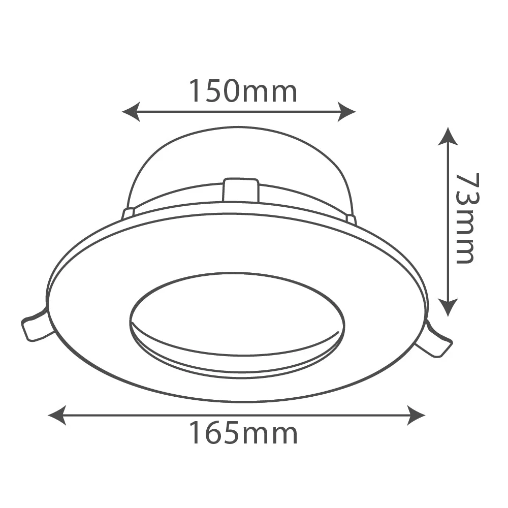 Ultralight Downlight Frame AR111 Base 15cm (BA266-RD) - Image 3