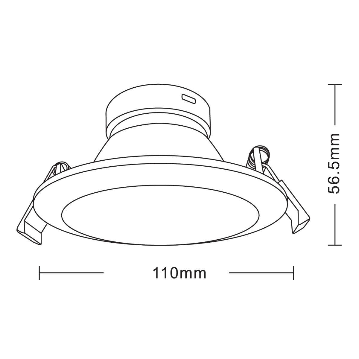 Ultralight Recessed Anti-Glare LED Downlight Frame (BA108) - Image 10