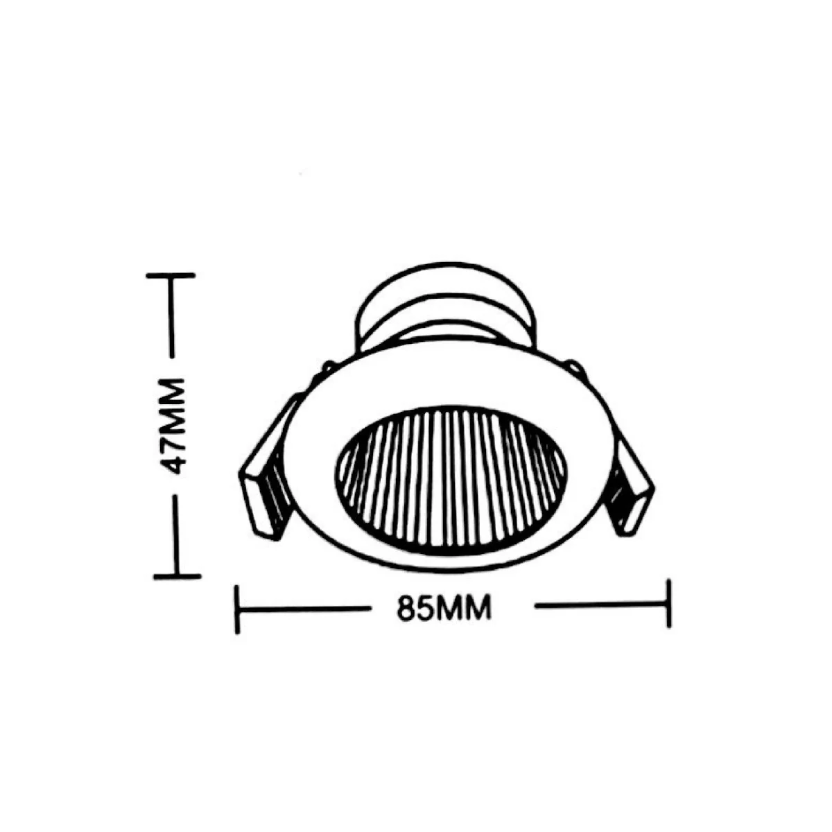 Ultralight Recessed Anti-Glare LED Downlight Frame (BA108) - Image 11
