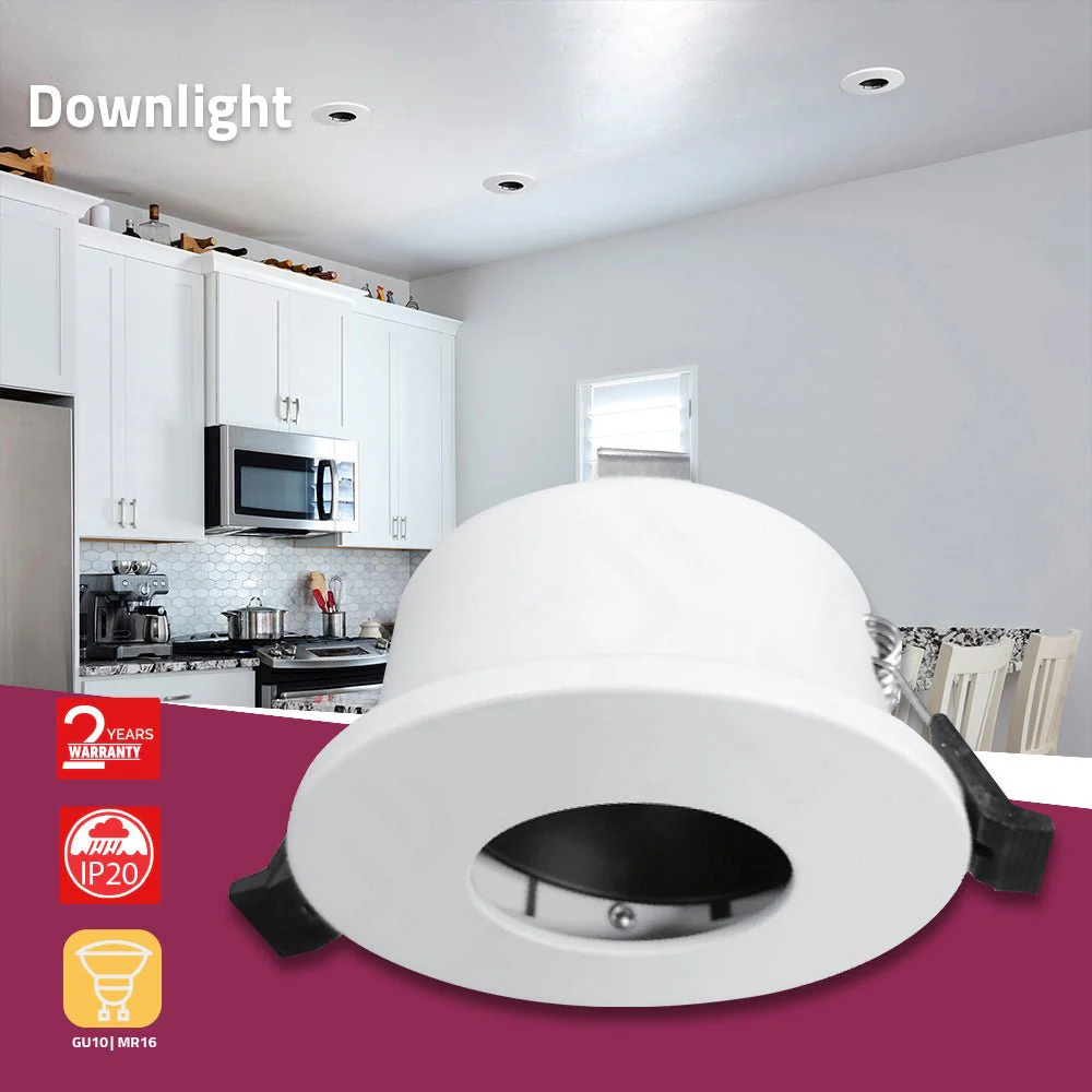 Ultralight Downlight Frame GU10 Base 7.5cm (BA266-RD) - Image 2