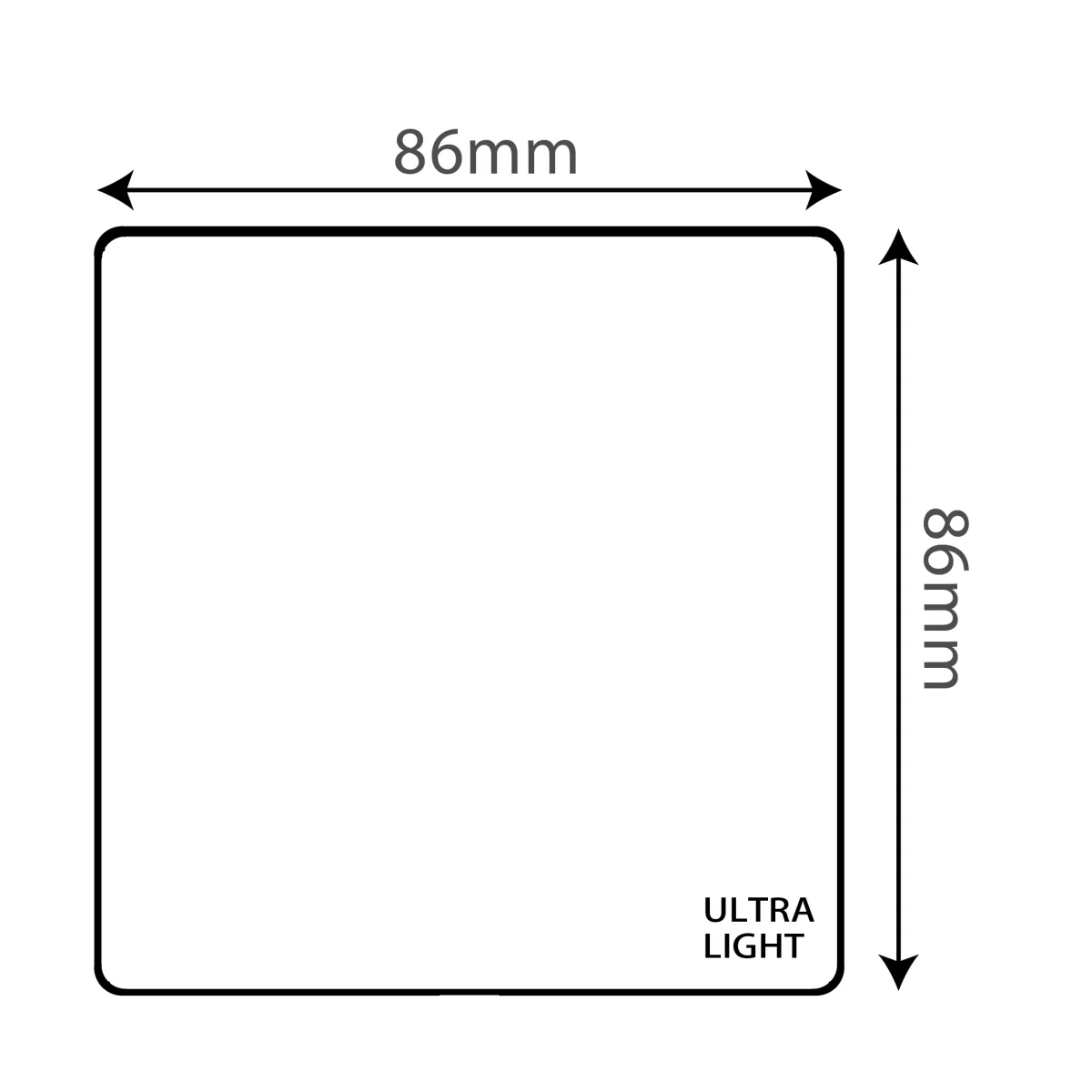Ultralight Dune 7x7 Blank Spot Wall Outlet Cover (B12-045) - Image 3