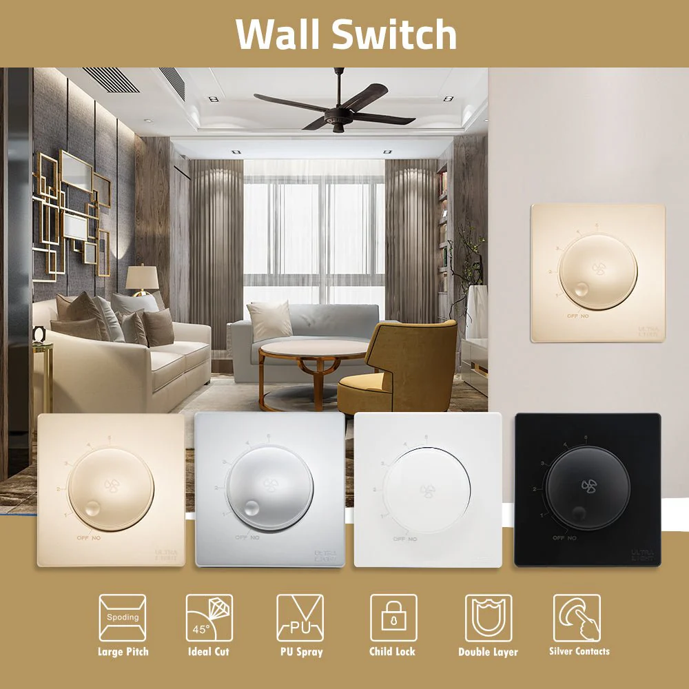 Ultralight Dune Dimmable Fan Switch (B12-051) - Image 3
