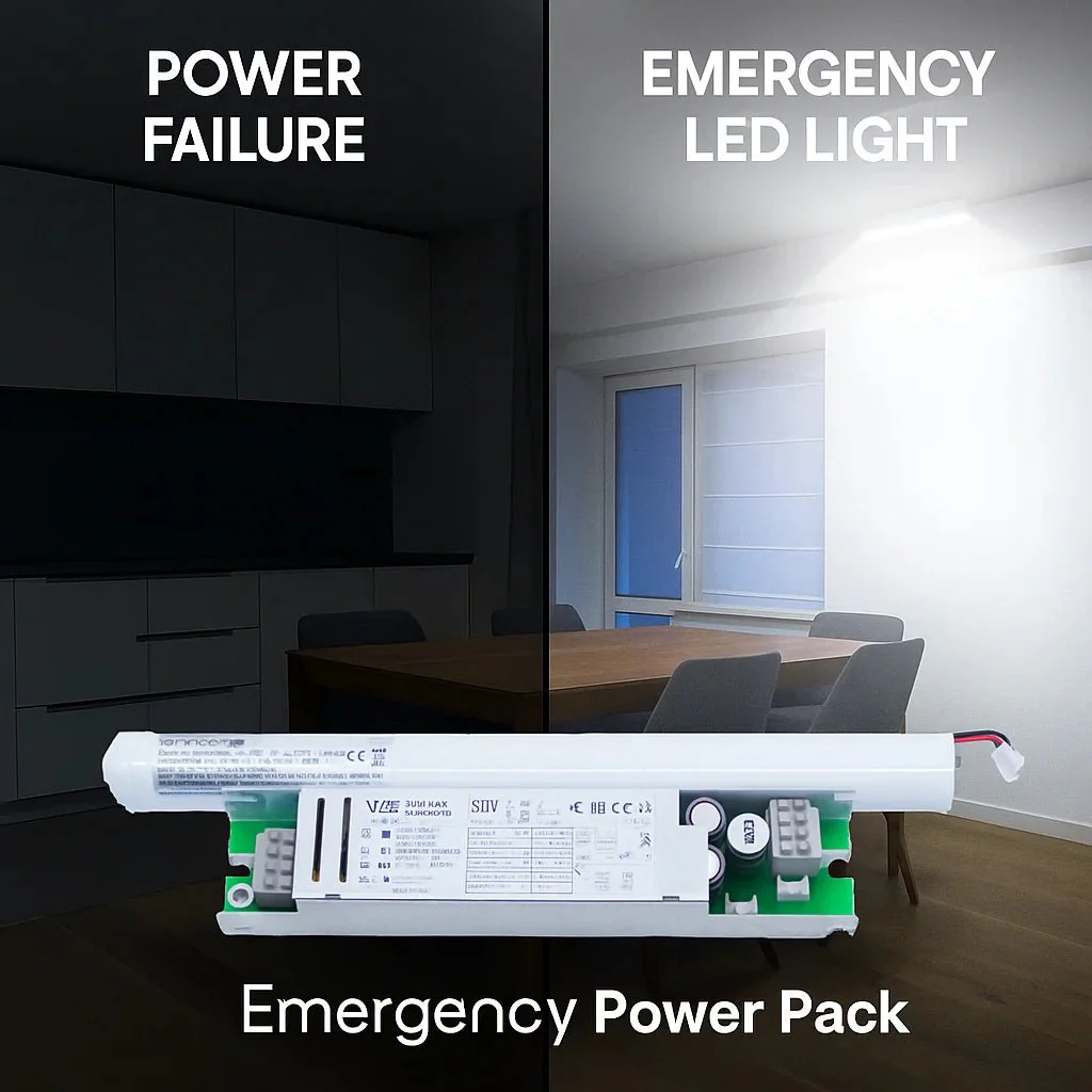 Emergency Power Pack (LIFEP04) with Vossloh Schwabe Battery – 3 Hours Backup – 2W-3W Load Capacity – Stainless Steel Housing – Indoor Use - Image 2