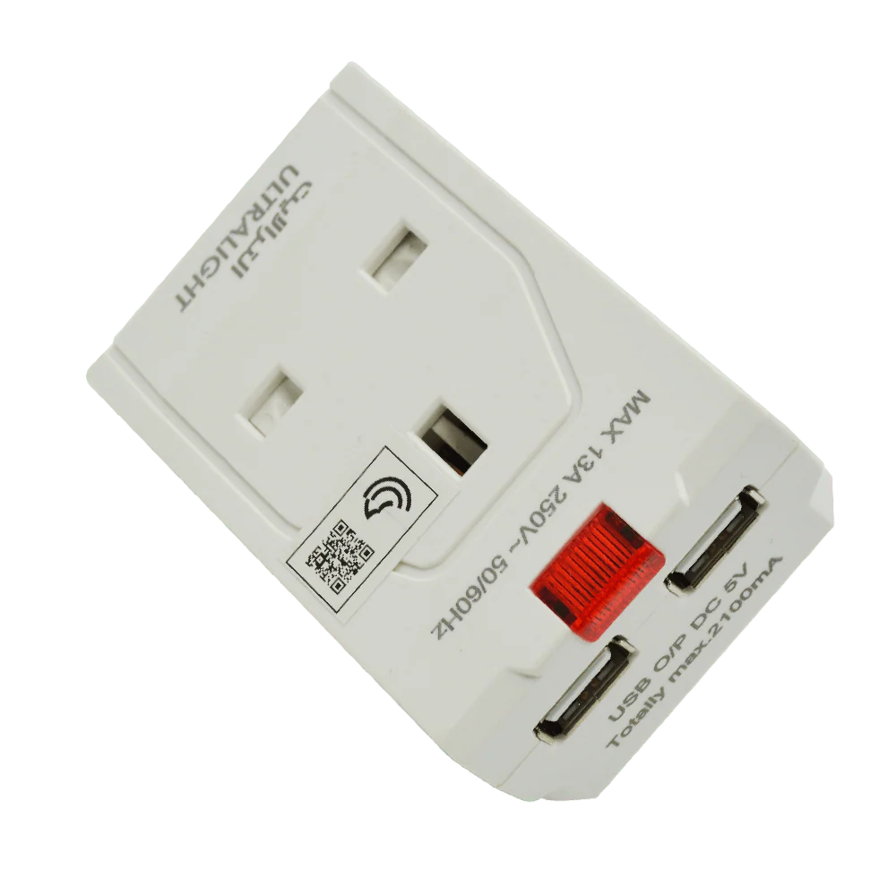 Ultralight Extension Cord With USB (AU010) - Image 4