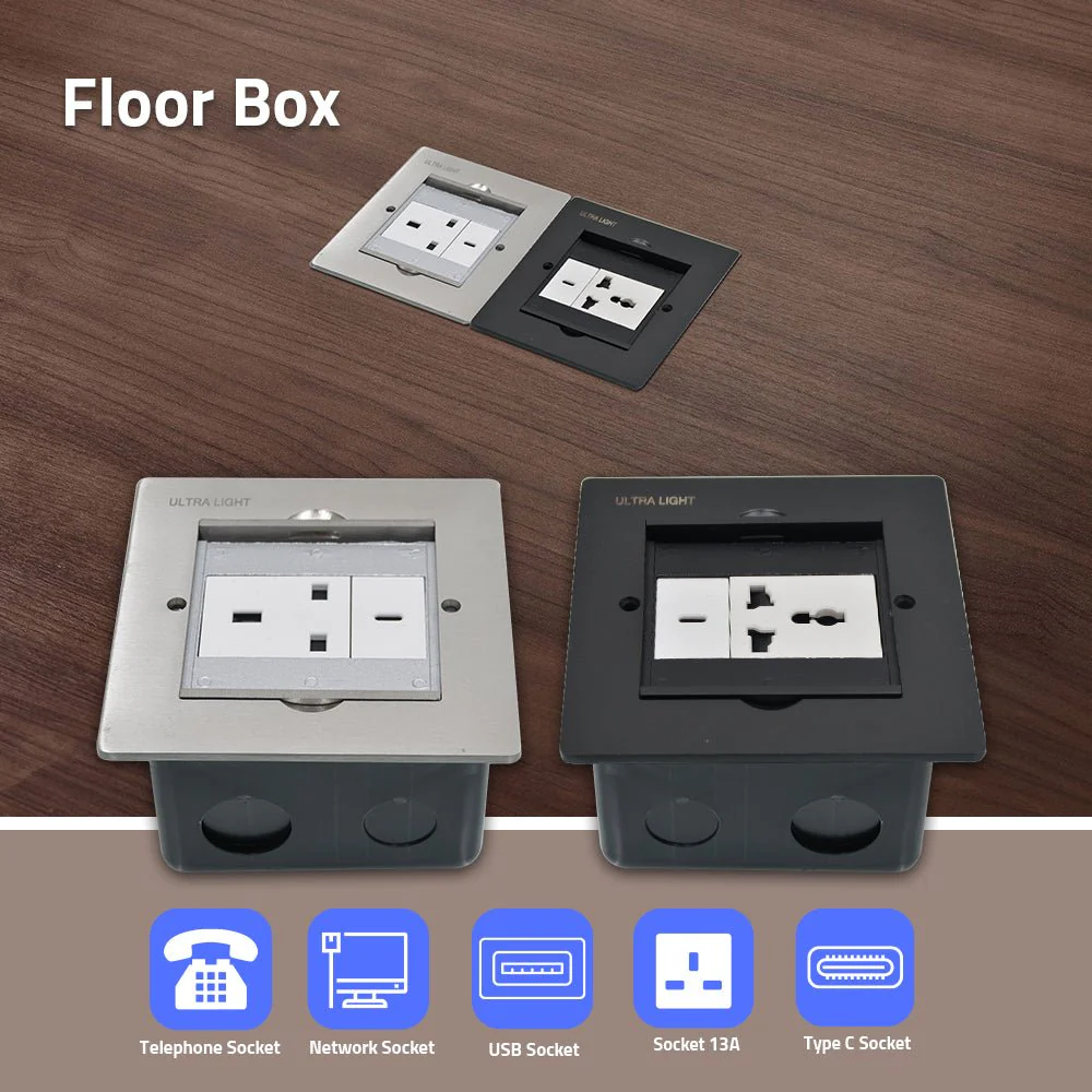 Ultralight Single Electrical Floor Box (DT1010) - Image 6