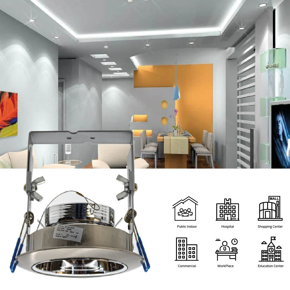 Ultralight GU10 Downlight Frame 8.5 Cm (BA106) – Elegant Indoor Lighting Fixture - Image 3