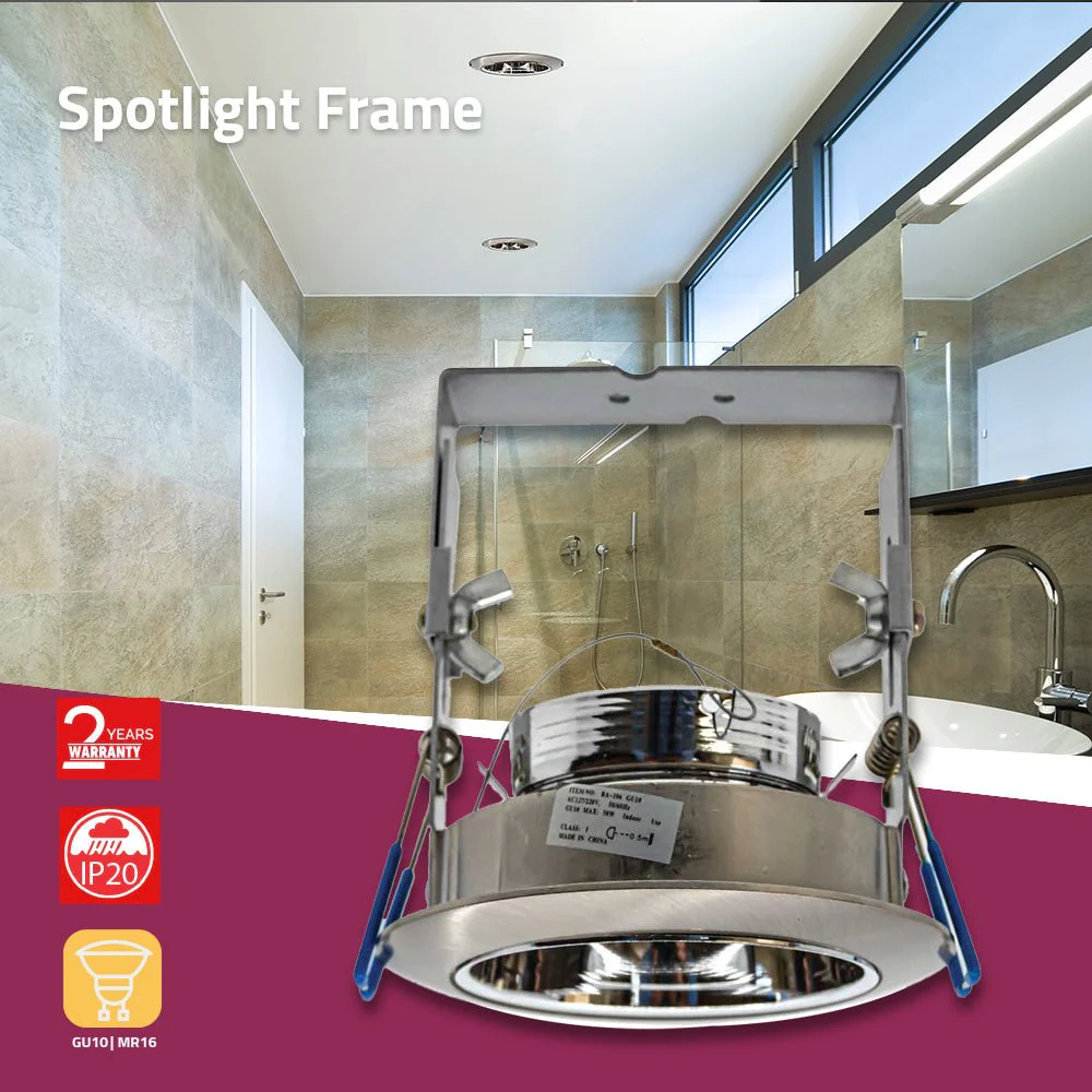 Ultralight GU10 Downlight Frame 8.5 Cm (BA106) – Elegant Indoor Lighting Fixture - Image 4