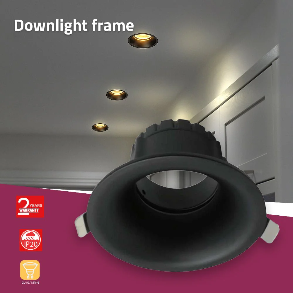 Ultralight GU10 Downlight Spotlight Frame IP20 (BA126) - Image 4