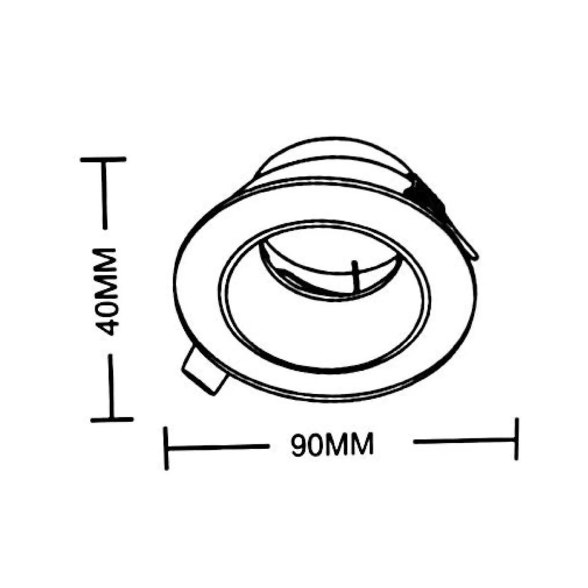 Ultra Light MR16 Ceiling Light Fixture – Aluminum Base (BA301) - Image 6