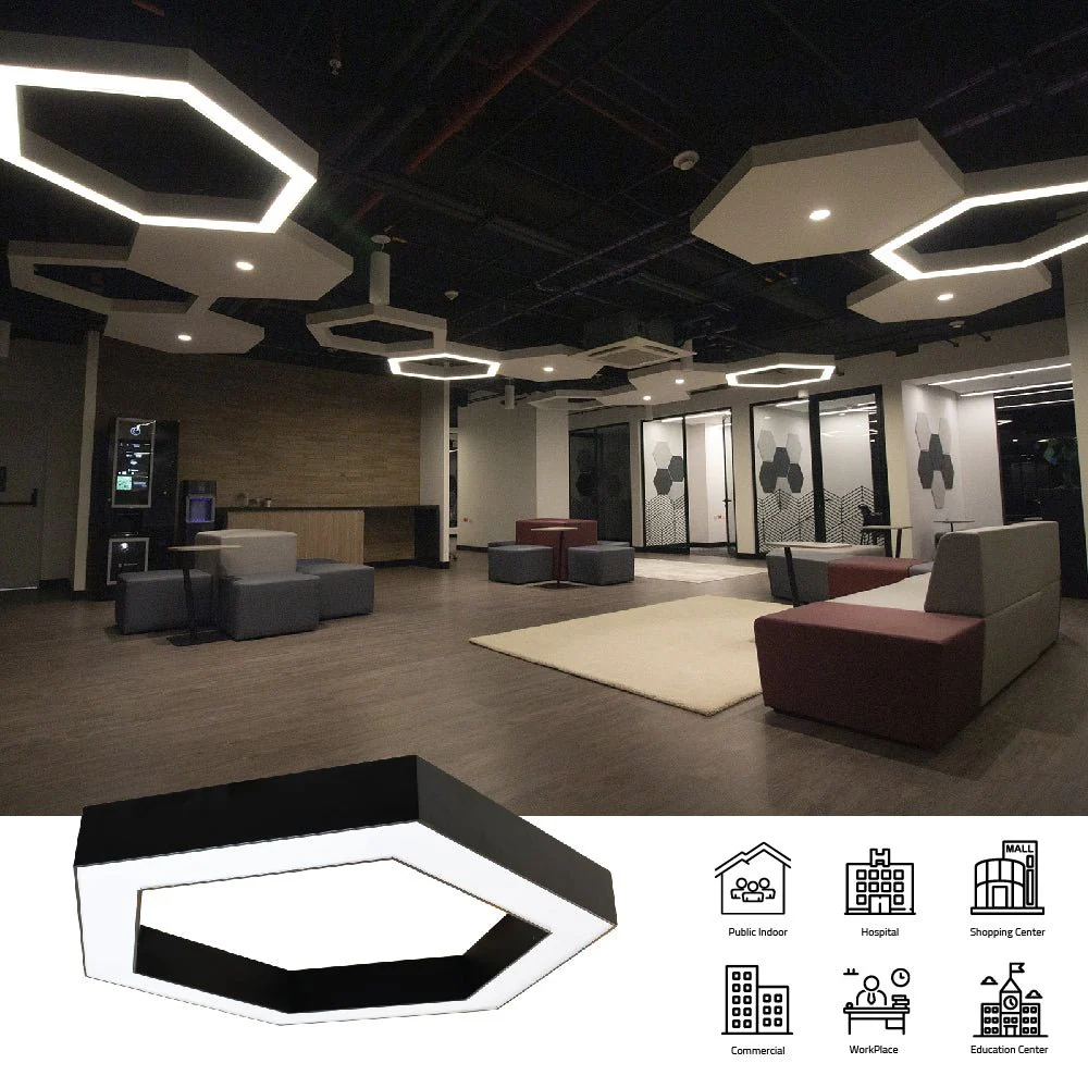 Ultralight Hexagonal Pendant Light (LN6753) - Image 5