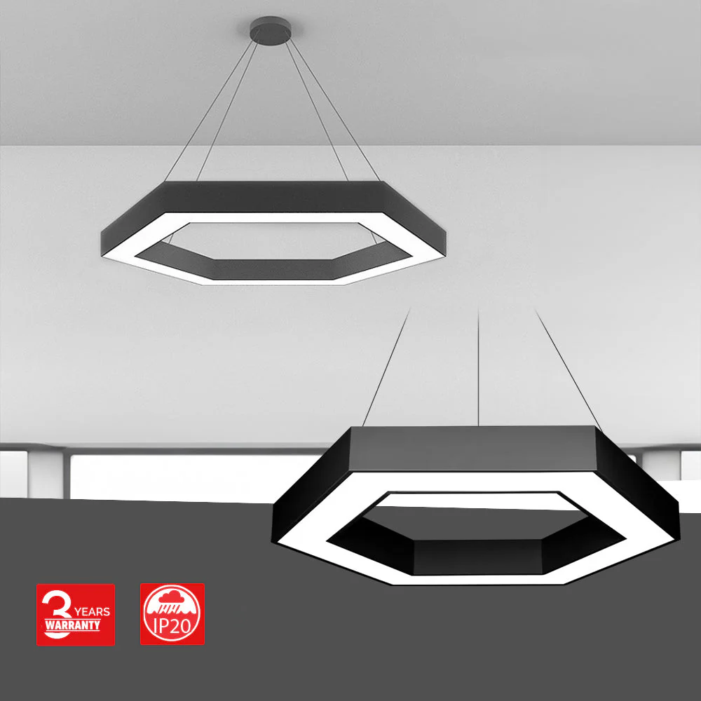 Ultralight Hexagonal Pendant Light (LN6753) - Image 6