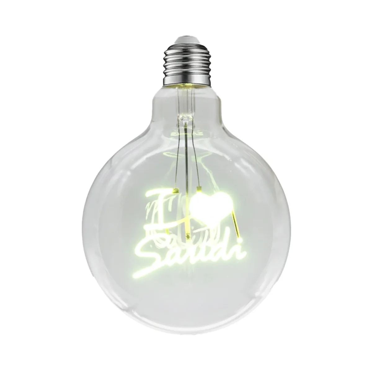 G125 I Love Saudi Bulb Shape Letter Vintage Style (G125) - Image 5